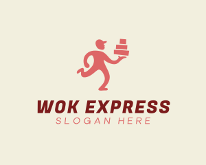 Express Delivery Man logo design