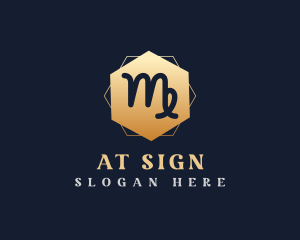 Virgo Zodiac Sign logo design