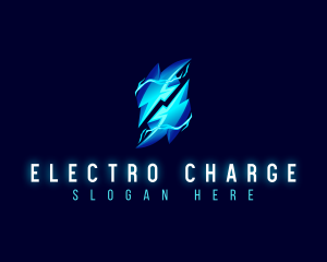 Thunder Bolt Electricity logo design