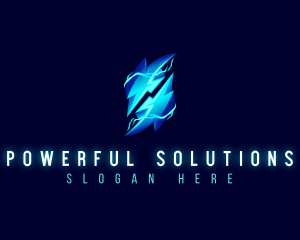 Thunder Bolt Electricity logo design