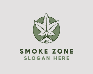 Marijuana House Green logo design