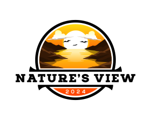 Scenery Sunset River logo