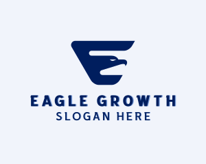 Eagle Bird Letter E logo design