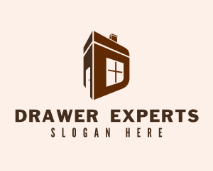 Brown House Letter D logo design