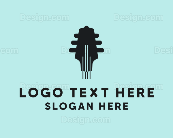 Music Guitar String Logo