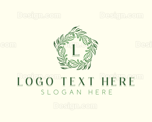 Environmental Herbal Leaves Logo