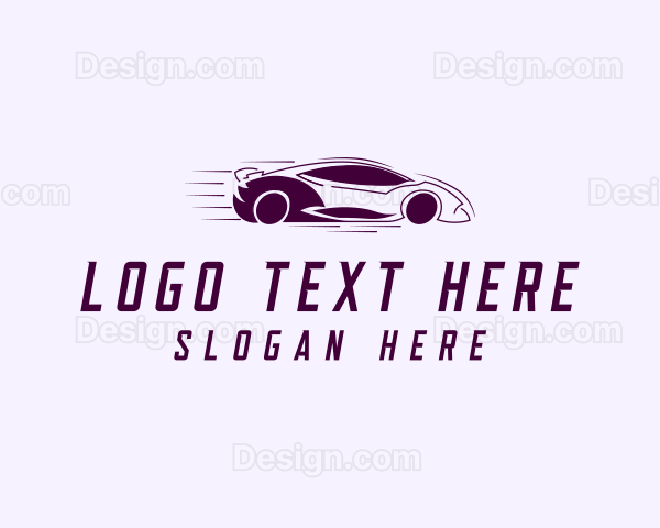 Fast Racing Car Logo