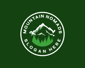 Oregon Mountain Tree logo design