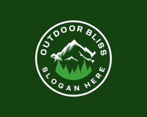 Oregon Mountain Tree logo design