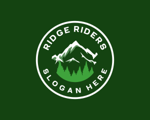 Oregon Mountain Tree logo design