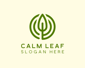 Green Eco Leaf logo design