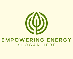 Green Eco Leaf logo design