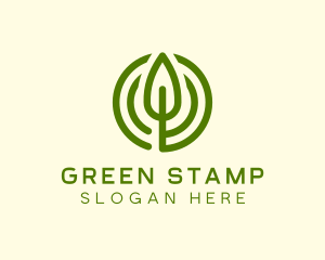 Green Eco Leaf logo design