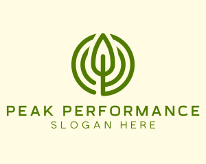 Green Eco Leaf logo design