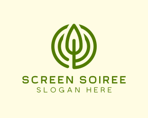 Green Eco Leaf logo design