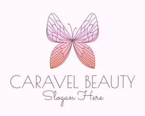 Classy Beauty Butterfly logo design