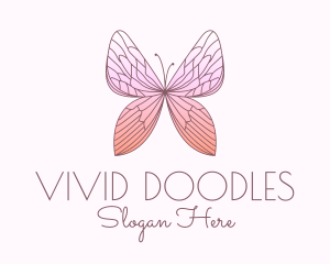 Classy Beauty Butterfly logo design