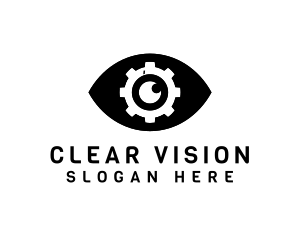 Eye Cogwheel Optical logo design