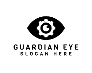 Eye Cogwheel Optical logo design