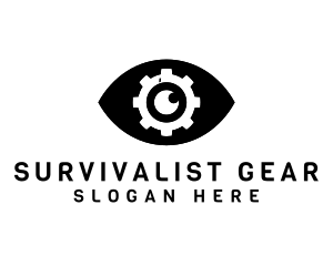 Eye Cogwheel Optical logo design