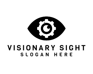 Eye Cogwheel Optical logo design