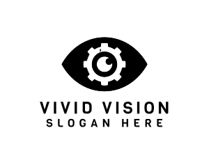 Eye Cogwheel Optical logo design