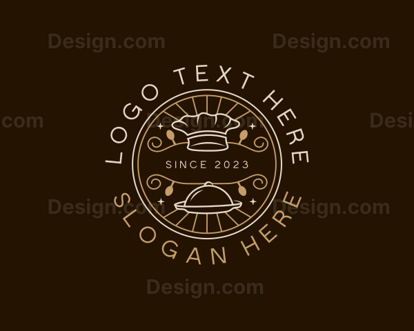 Restaurant Chef Badge Logo