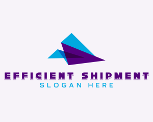 Plane Courier Delivery logo design