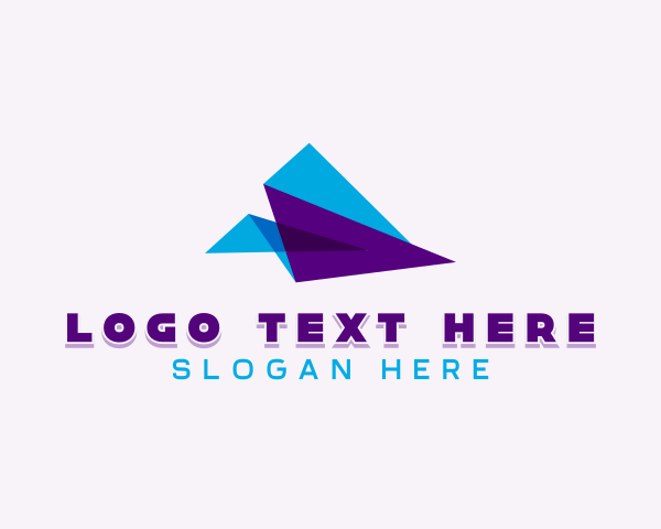 Paper Plane logo example 1