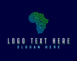 African Tech Map Logo