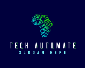 African Tech Map logo design