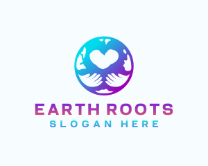 Earth Hands Love logo design