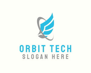 Abstract Wing Orbit logo design