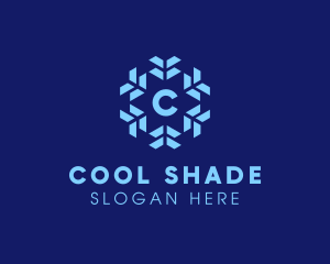 Winter Snowflake Ice Cooling  logo design