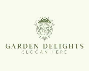 Natural Mushroom Garden logo design