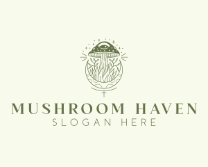 Natural Mushroom Garden logo design