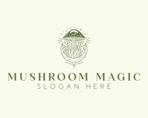 Natural Mushroom Garden logo design