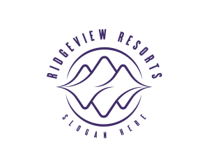 Mountain Resort Badge logo design