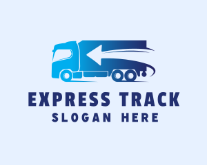 Fast Delivery Truck Arrow logo design