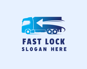 Fast Delivery Truck Arrow logo design