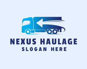 Fast Delivery Truck Arrow logo design