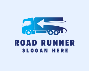 Fast Delivery Truck Arrow logo design