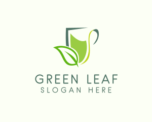 Organic Tea Leaf logo design