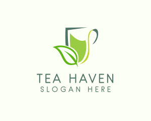 Organic Tea Leaf logo design