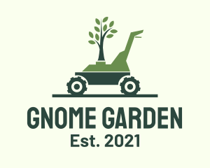 Tree Garden Lawn Mowing logo design