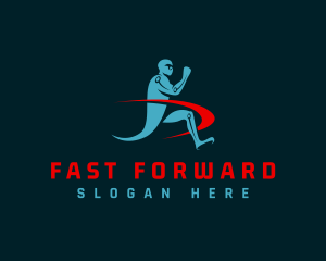 Running Fitness Person logo design