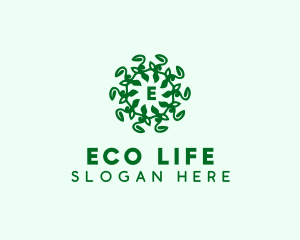 Sustainable Leaf Vine logo design