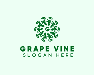 Sustainable Leaf Vine logo design