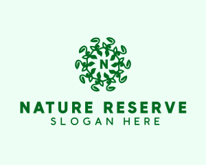 Sustainable Leaf Vine logo design