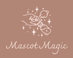 Mystic Hand Potion  logo design